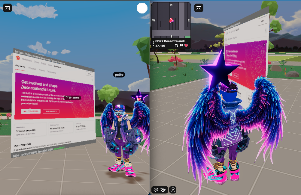 In-world Browser