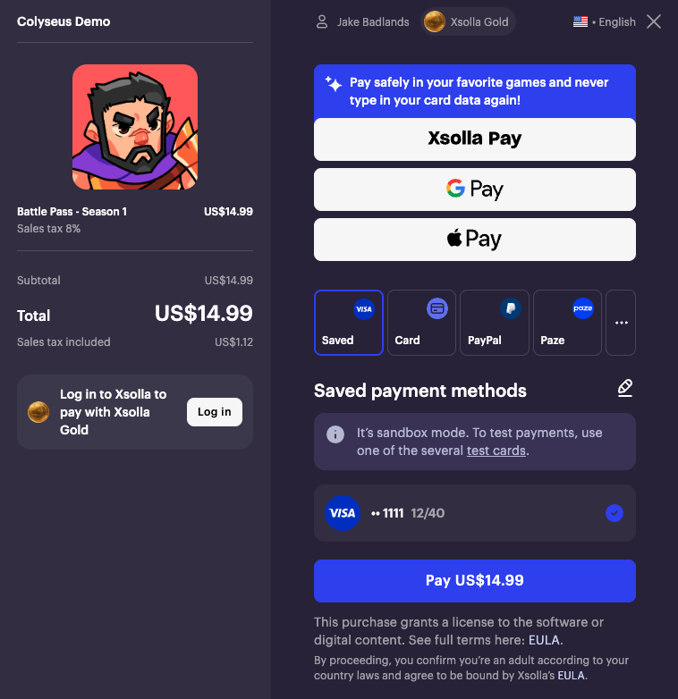 Pay Station UI