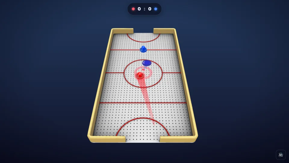 Air Hockey, gameplay screenshot